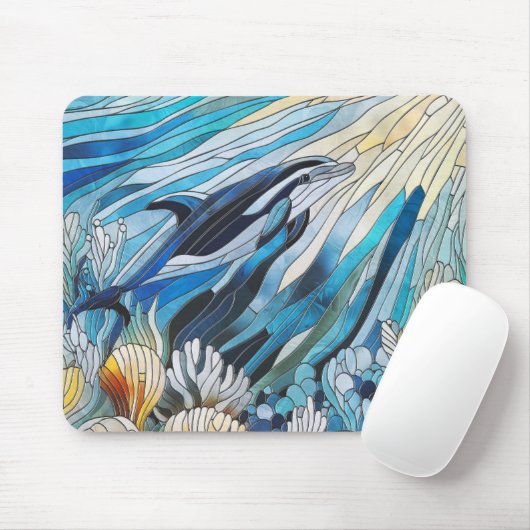Ocean Life - Digital Art Mosaik Mousepad (Mit Mouse)