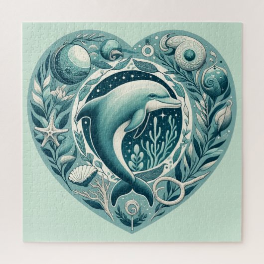 Ocean Life Dolphin Puzzle (Vertikal)