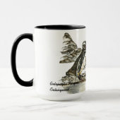 Ocean Life Galapagos Pinguine Aquarelle Tasse (Links)