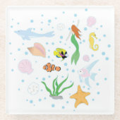 Ocean Life Glasuntersetzer (Vorderseite)