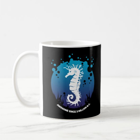 Ocean Life Graphic Design - Seepferde Kaffeetasse (Links)