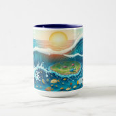 Ocean Life Harmony with Renewable Energy Tasse (Zentrum)