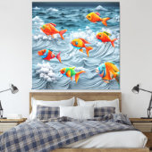 Ocean Life Leinwanddruck (Insitu (Schlafzimmer))