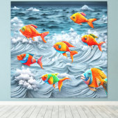 Ocean Life Leinwanddruck (Insitu (Holzboden))