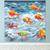 Ocean Life Leinwanddruck (Insitu (Holzboden))