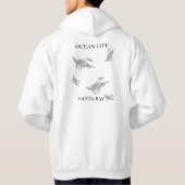 OCEAN LIFE-Mantarochen-Geist Hoodie (Rückseite)