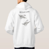 OCEAN LIFE-Mantarochen Hoodie (Rückseite)