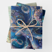 Ocean Life Meerjungfrau Dragon Octopus Decoupage Geschenkpapier Set (Beispiel)