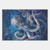 Ocean Life Meerjungfrau Dragon Octopus Decoupage Geschenkpapier Set (Vorderseite)