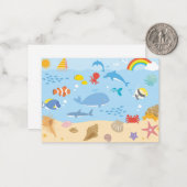 Ocean Life Mitteilungskarte (Vorderseite/Rückseite Beispiel)