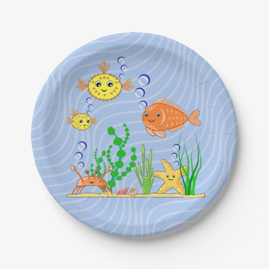 Ocean Life Paper Plate Pappteller (Vorderseite)