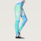 Ocean Life Seamless Pattern Leggings (Rechts)