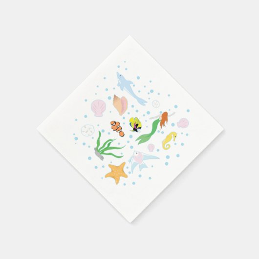 Ocean Life Serviette (Ecke)