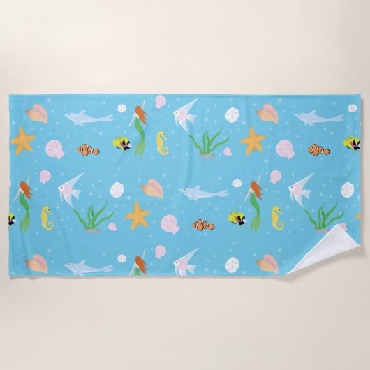 Ocean Life Strandtuch (Vorderseite)