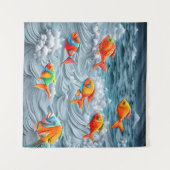 Ocean Life Wandteppich (Vorderseite (Horizontal))