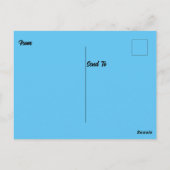 Ocean Life Water Turtle Postkarte (Rückseite)