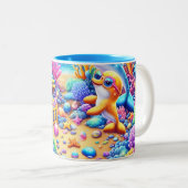 Ocean Life Zweifarbige Tasse (VorderseiteRechts)