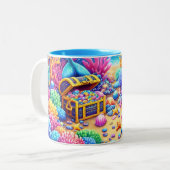 Ocean Life Zweifarbige Tasse (Vorderseite Links)