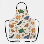 Ocean Light All-Over Print Apron Gift Schürze (Vorderseite)