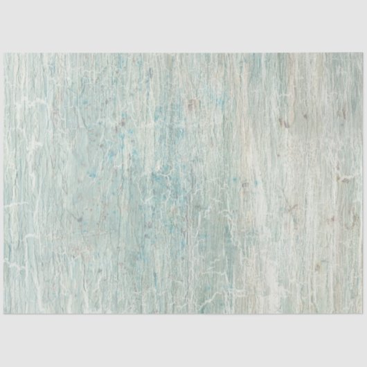 Ocean Light Blue Beach Rustikale Holzdekoupage Seidenpapier (Vorderseite)