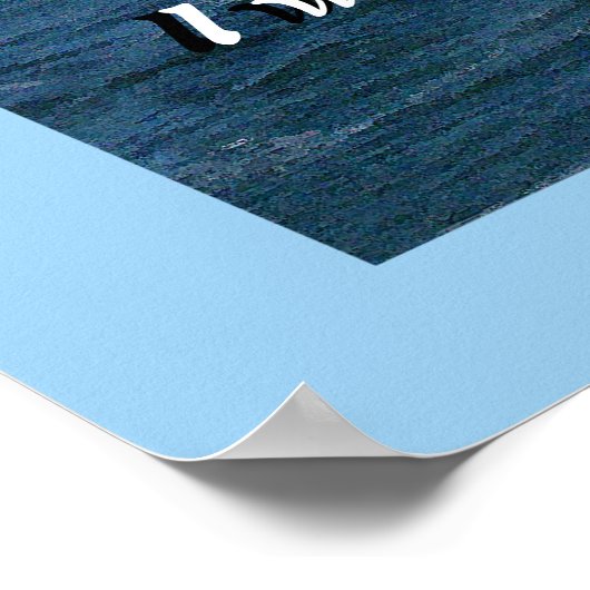 Ocean Lighthouse Isaiah 41:10 Print Poster (Ecke)