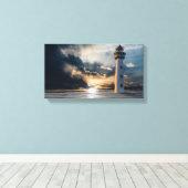 Ocean Lighthouse Leinwanddruck (Insitu (Holzboden))