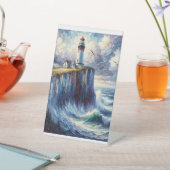 Ocean Lighthouse Tabletop Sockelschild (In SItu)