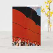 Ocean Liner Bon Voyage Karte (Gelbe Blume)