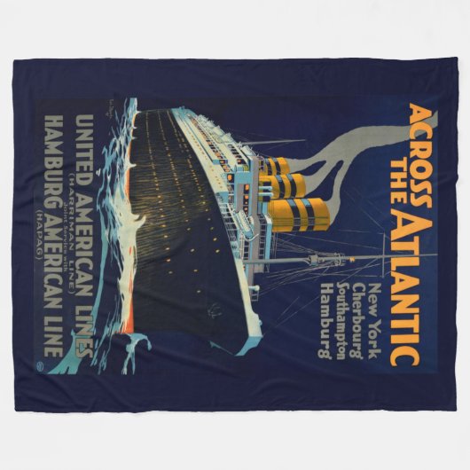 OCEAN LINER EUROPA AMERIKA FLEECEDECKE (Vorderseite (Horizontal))