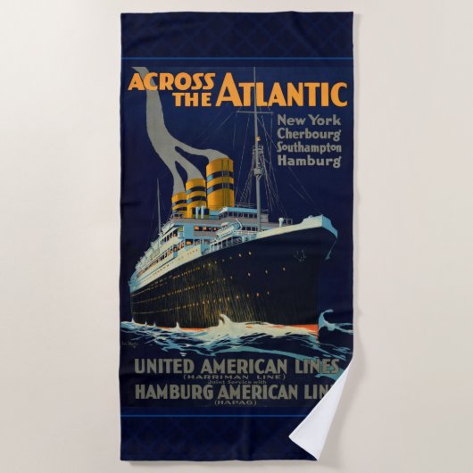 OCEAN LINER EUROPA AMERIKA STRANDTUCH (Vorderseite)