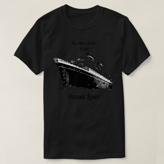 Ocean Liner Funny Boat Envy T-Shirt (Design vorne)