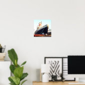 Ocean Liner Poster der Vereinigten Staaten von Sta (Heimbüro)