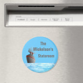 Ocean Liner Sm. Stateroom Door Marker Magnet (In Situ (Geschirrspüler))