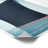 Ocean Liner Vintage Travel Poster (Ecke)