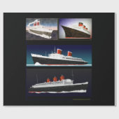 Ocean Liners Geschenkpapier (Flach)