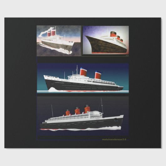 Ocean Liners Geschenkpapier (Flach)
