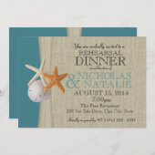 Ocean Look Probe Dinner Einladung (Vorne/Hinten)