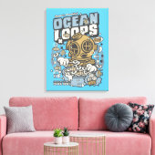 Ocean Loops Cereal Canvas Print Leinwanddruck (Insitu (Wohnzimmer))
