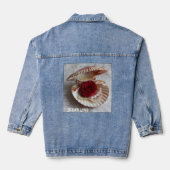 Ocean Love Denim Jacke – Seashell, Rose & Pearl O (Rückseite)