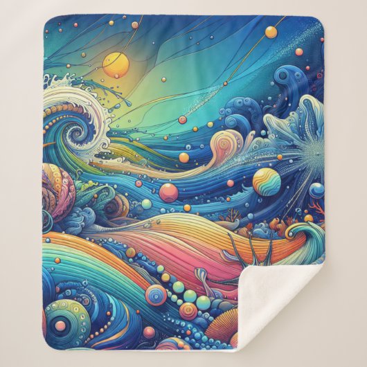 Ocean Lover Artistic Sherpadecke (Vorderseite)