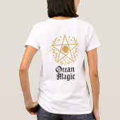 Ocean Magic Pentagram Hexe T-Shirt (Rückseite)