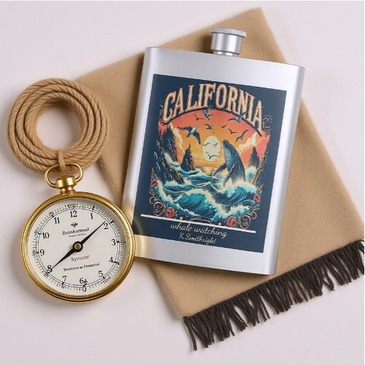 Ocean Majesty California Sunset Flachmann