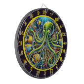 Ocean Majesty Octopus Dartboard Dartscheibe (Vorderseite Links)