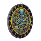 Ocean Majesty Octopus Dartboard Dartscheibe (Vorderseite Links)