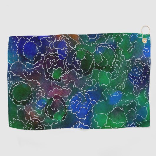 Ocean Maze Golfhandtuch (Horizontal)