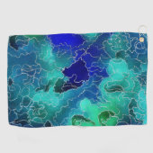 Ocean Maze Golfhandtuch (Horizontal)