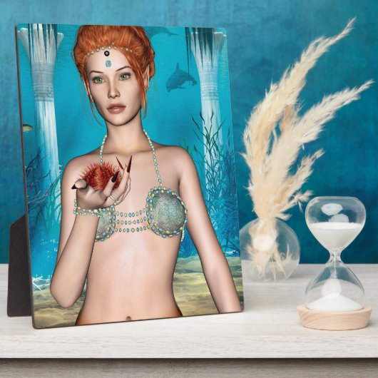 Ocean Mermaid Fotoplatte (Seite)