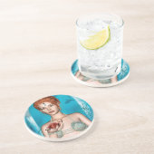 Ocean Mermaid Getränkeuntersetzer (Seite)