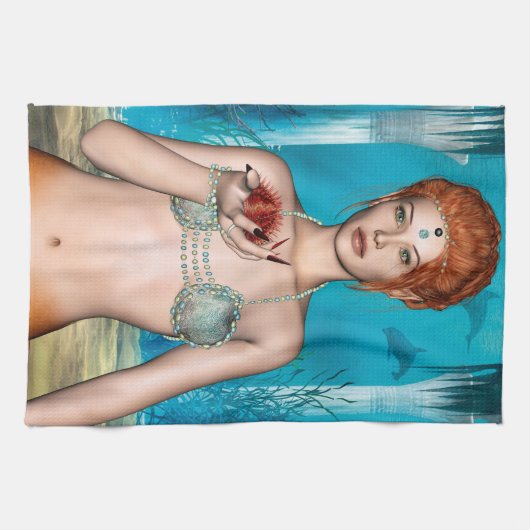 Ocean Mermaid Küchentuch (Horizontal)