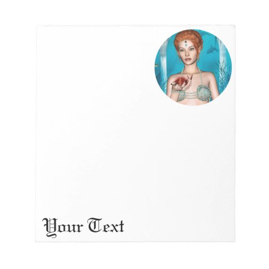 Ocean Mermaid Notizblock (Vorderseite)